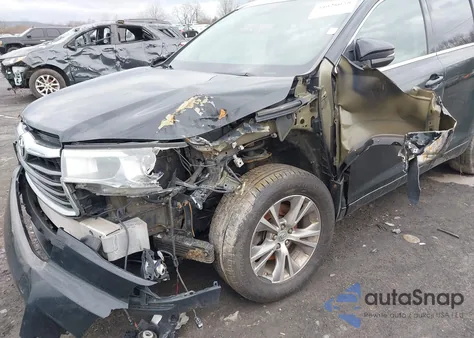 2015 Toyota Highlander Xle V6 from USA, damaged, VIN 5TDJKRFH7FS105088